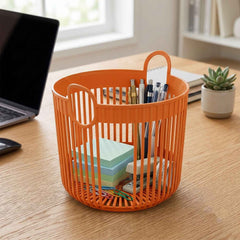 Plastic Round Storage Basket Ð Durable and Portable Organizer