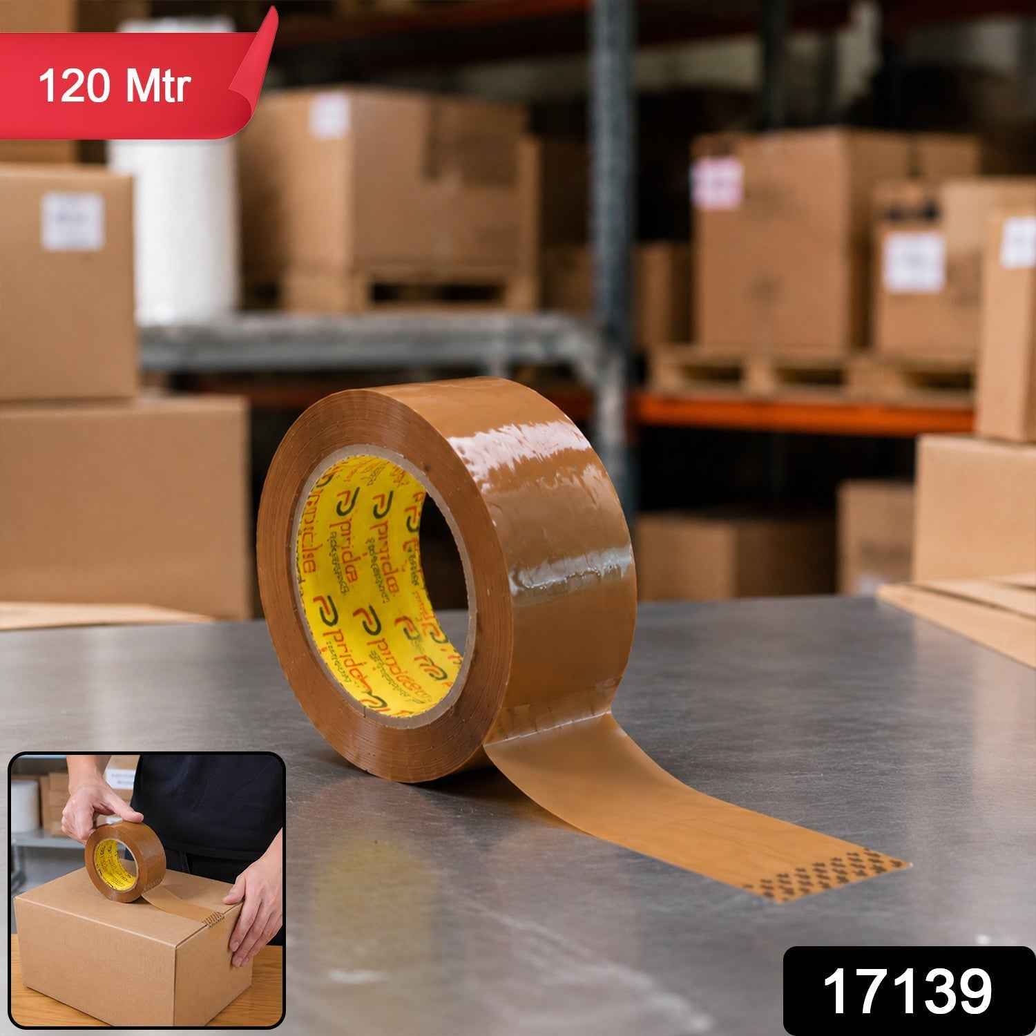 Brown Cello Tape Ð Strong Adhesive Packing for Secure Shipping