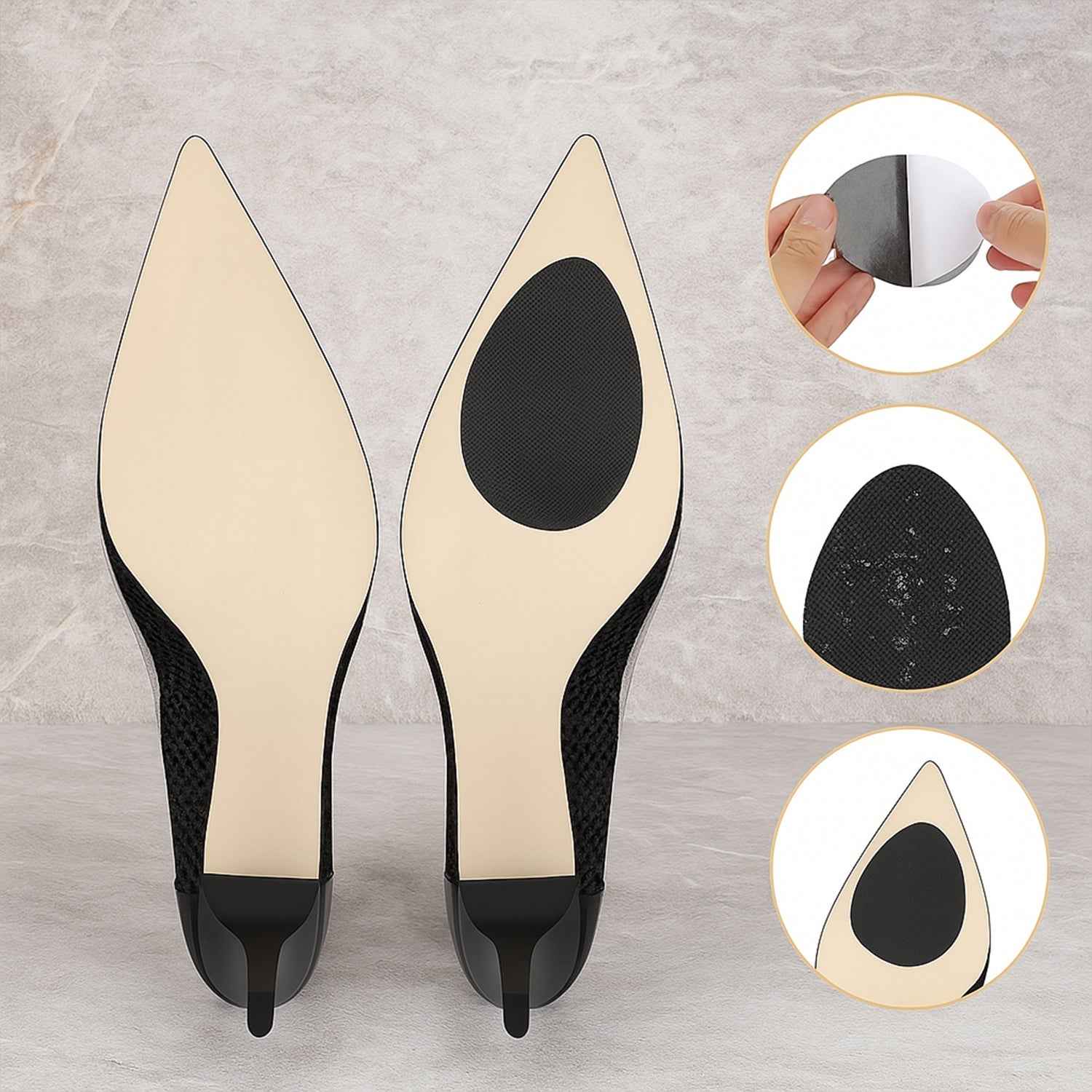 Non-Slip Shoe Pads – Rubber Sole Protectors for Heels | Velvet Wellness