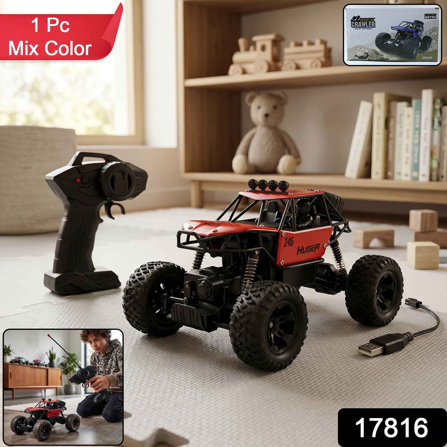 Rock Crawler RC Truck – All-Terrain Toy | Spark Tots