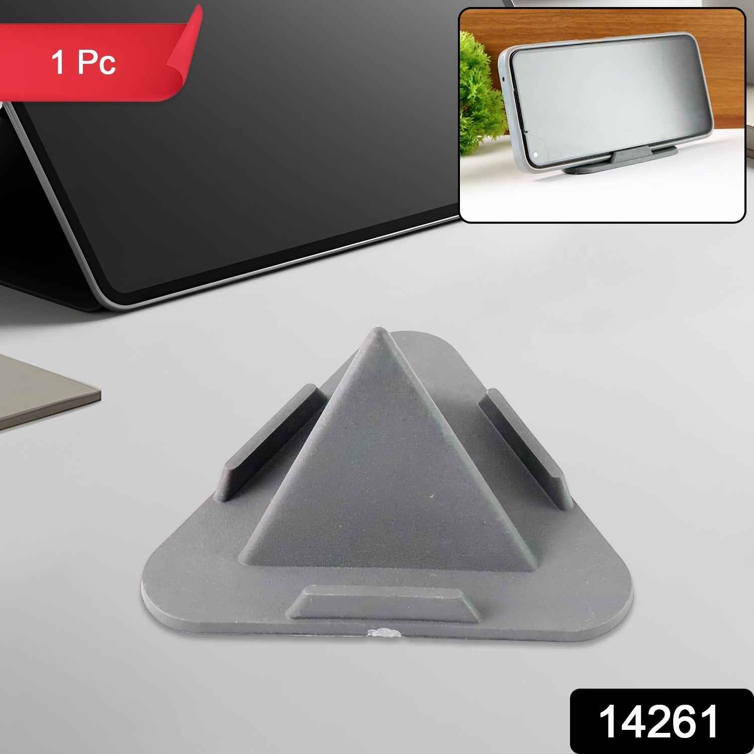 Grey Pyramid Mobile Stand – 3 Adjustable Viewing Angles