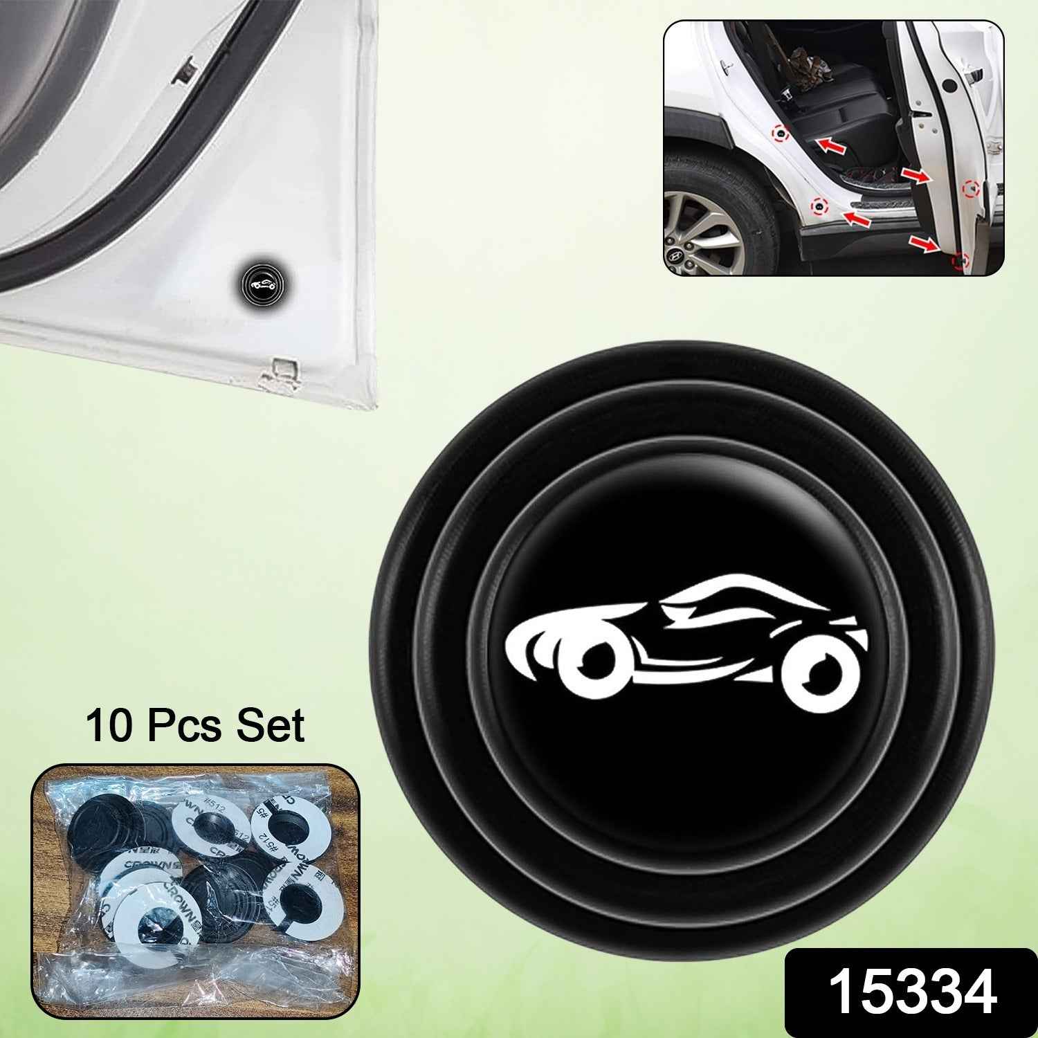 Car Door Protector – Anti-Collision Shock Absorber (10 Pcs) | Velvet Wheels