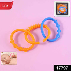 Baby Learning Links Set – Safe, Colorful 3-Piece Educational Toy
