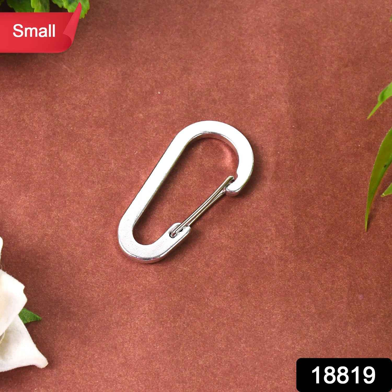 Small Snap Hook Clasps Loop Belt – Durable Steel Keychain Clip