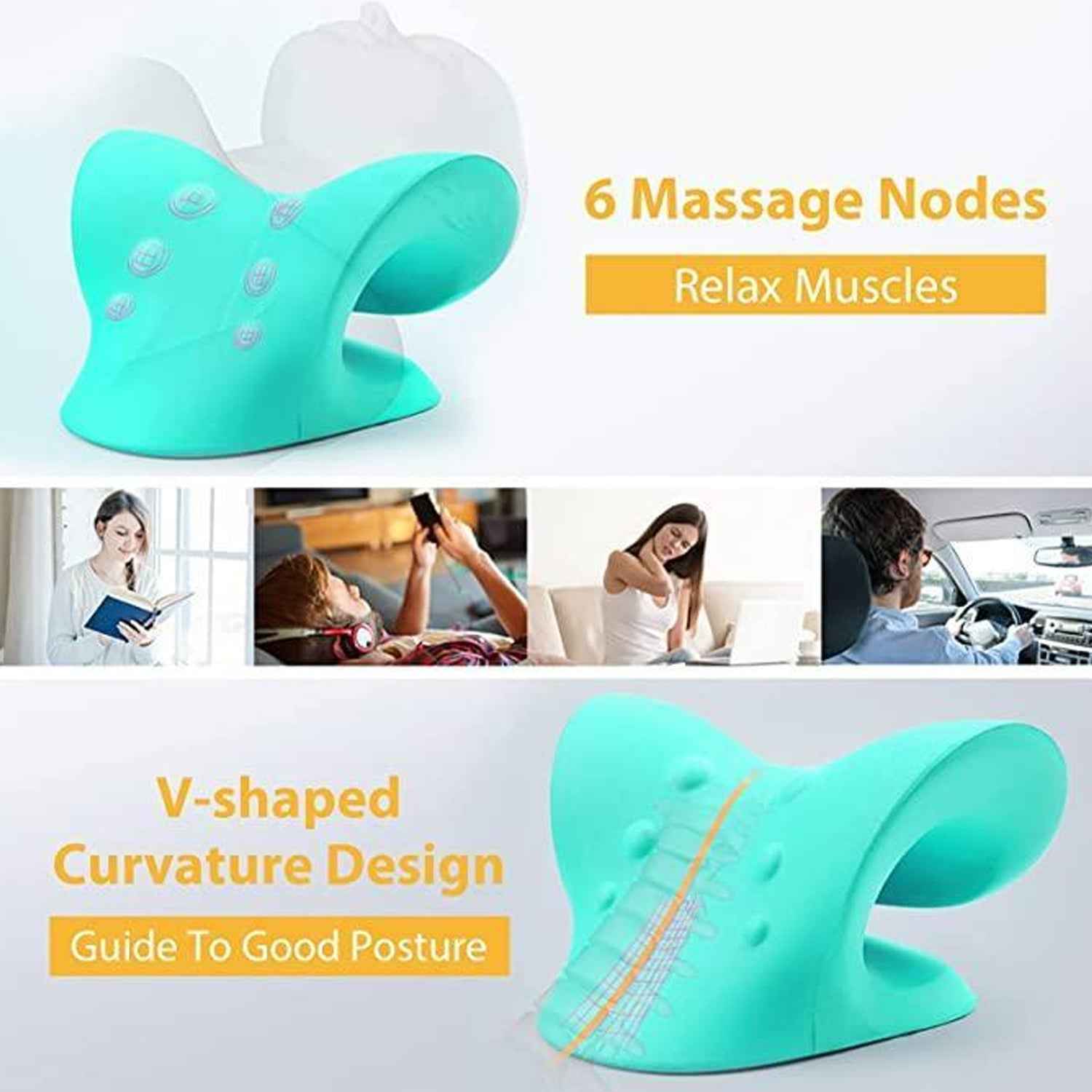 Neck Relaxer Pillow – Cervical Support for Pain Relief | Indo Glow