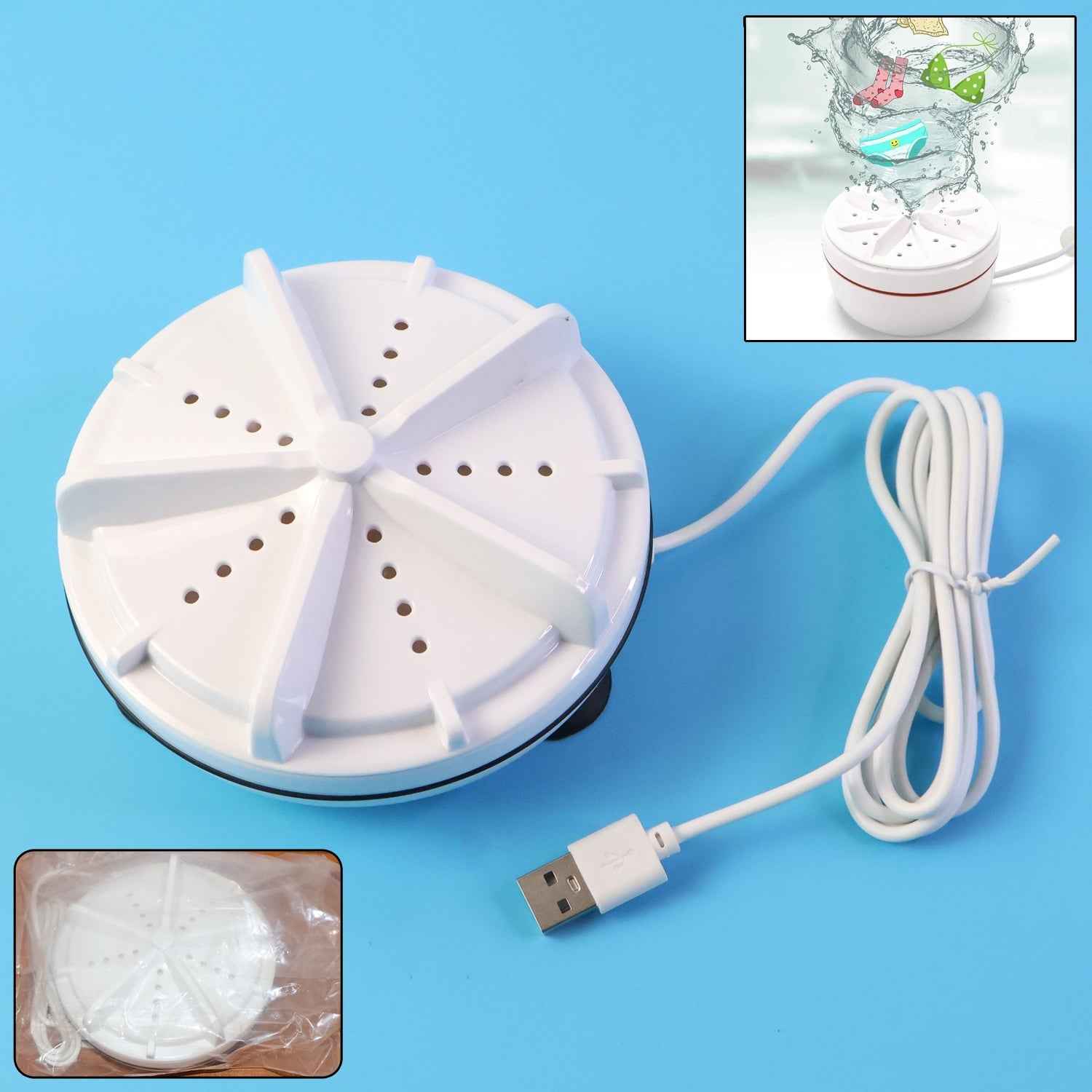USB Mini Washing Machine – Portable & Compact for Travel