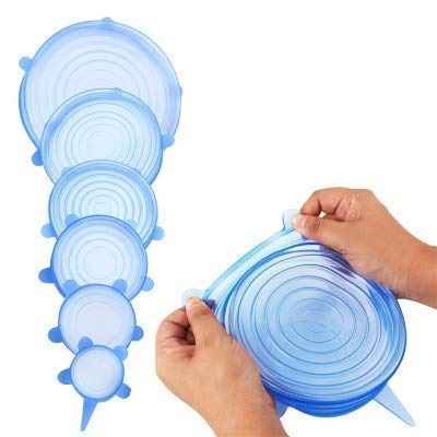 Silicone Stretch Lids – Reusable Food Covers Set of 6 | Tidy Table