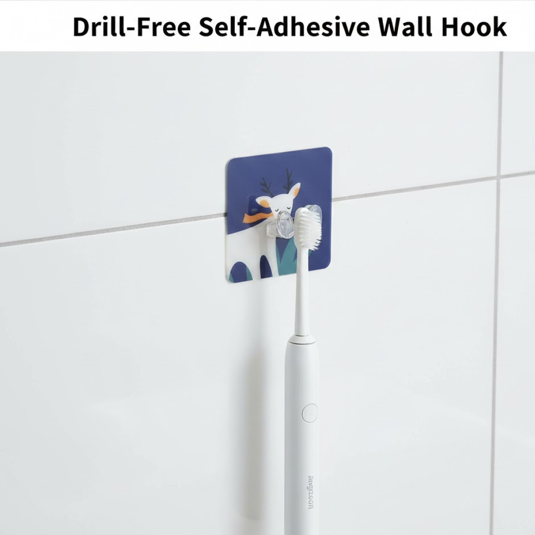Self-Adhesive Wall Hook – Waterproof, Drill-Free & Reusable