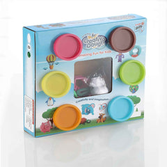 Non-Toxic Play Dough – 50 Clay Moulds & 5 Colors (Pack of 6) | Aditi