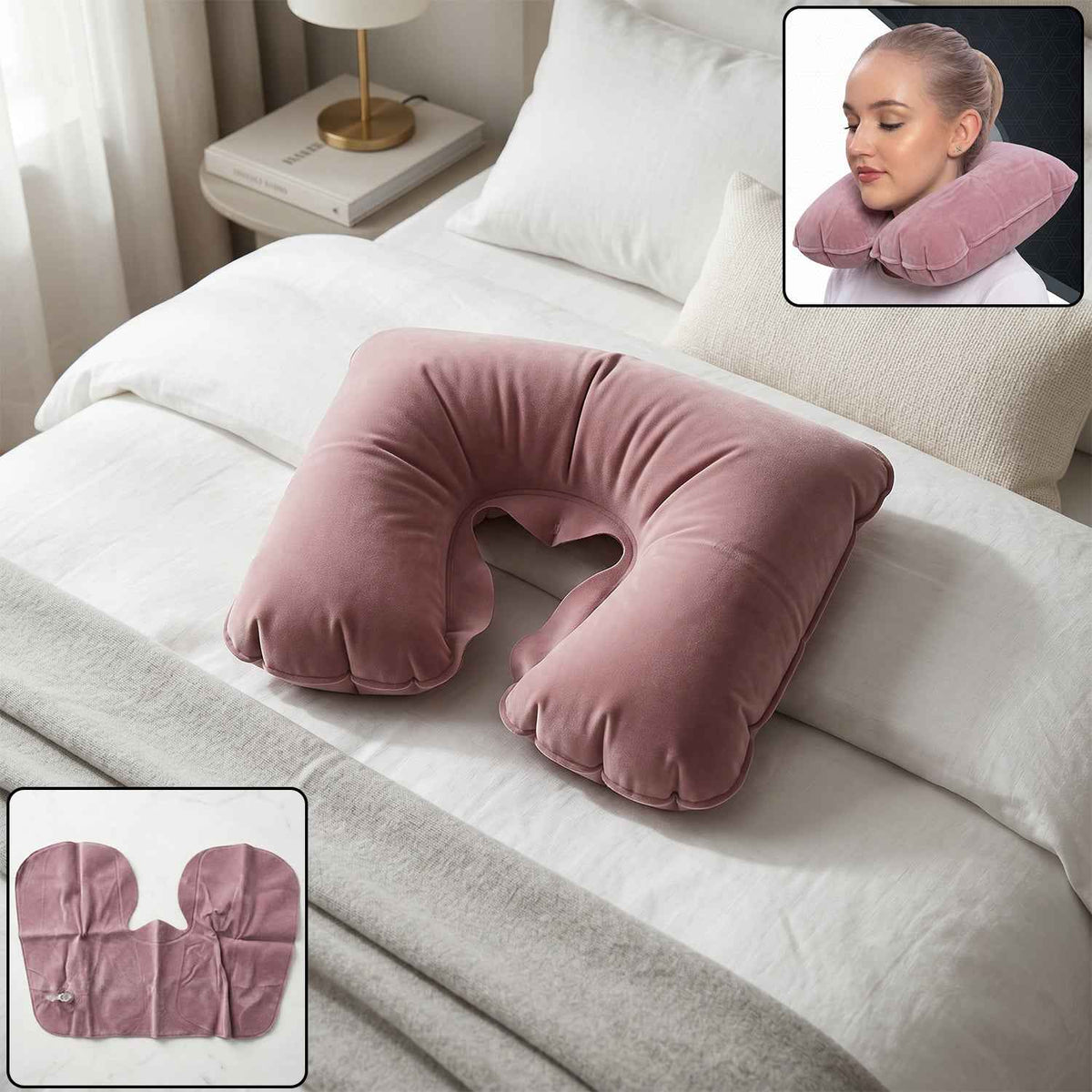 U-Shaped Travel Neck Pillow Ð Ergonomic Soft Foam Support for Comfort