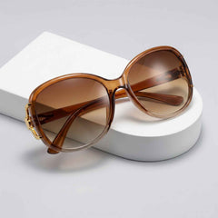 Oversized Sunglasses for Women Ð Trendy Gradient Lenses & Gold Accents