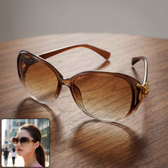 Oversized Sunglasses for Women Ð Trendy Gradient Lenses & Gold Accents