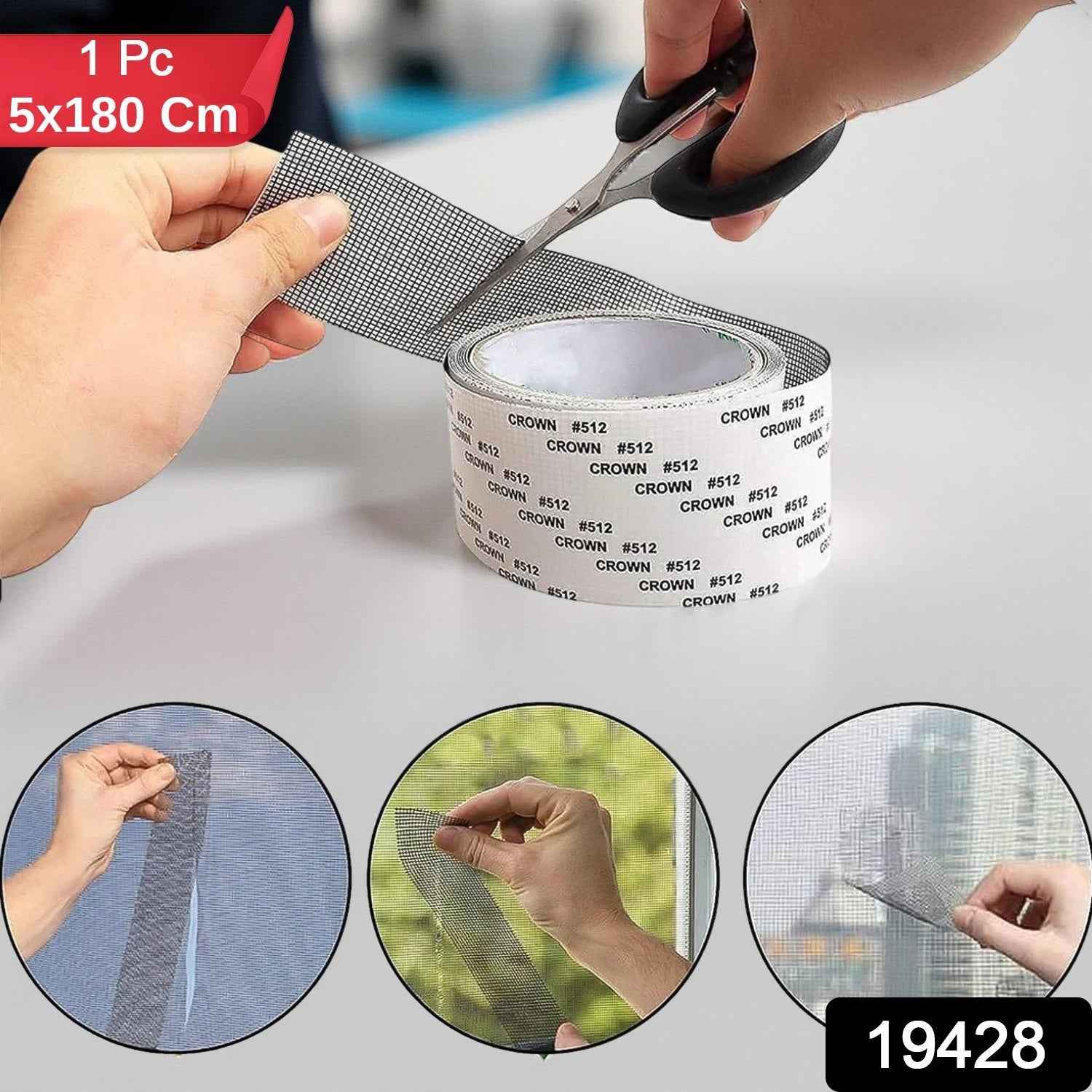 Mosquito Net Repair Tape – Strong Adhesive & Durable Mesh Roll 5x180 Cm