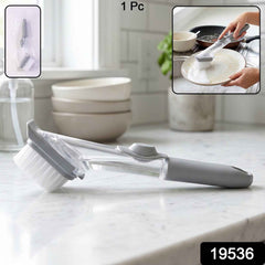 Refillable Soap Dispensing Dish Scrub Brush Ð Effortless & Hygienic Cleaning
