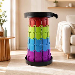 Telescopic Folding Stool Ð Portable, Adjustable Camping Seat
