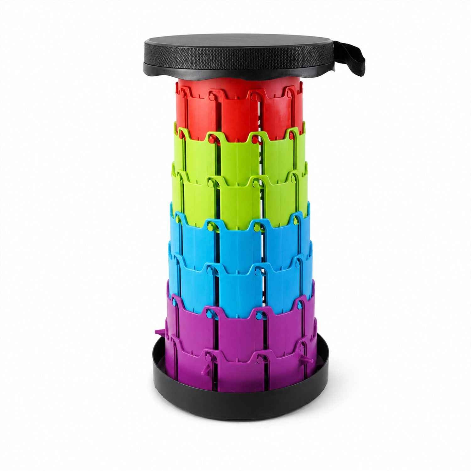 Telescopic Folding Stool Ð Portable, Adjustable Camping Seat