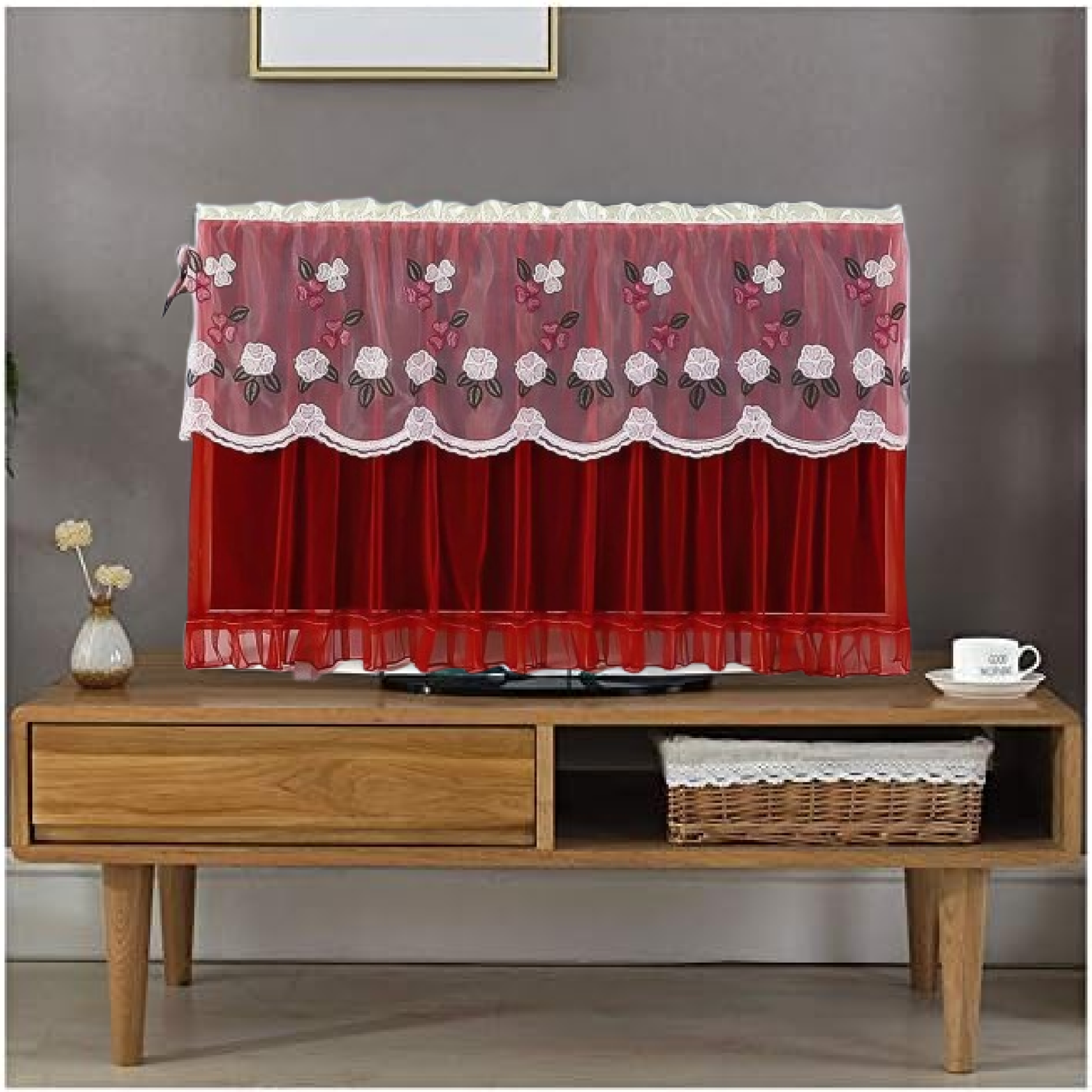 Dustproof TV Cover 42 Inch – Elastic Antistatic Protector | FreshAura