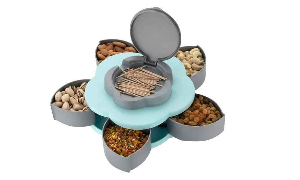 Smart Candy Box – 5-Compartment Petal-Shaped Organizer | Lunchie Bunchie