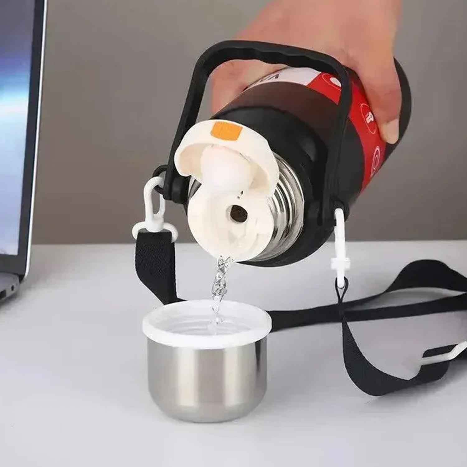 Insulated Stainless Steel Thermos Bottle – 24hr Hot & Cold