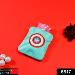 Captain America hot water bag displayed without its protective fabric cover.