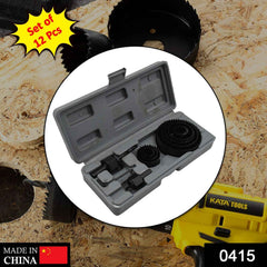 Hole Saw Kit 19-64mm – Carbon Steel Wood Drilling | BoltForce