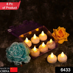 Flameless Floating Candles – Battery Operated Set of 8 | Giftoiza