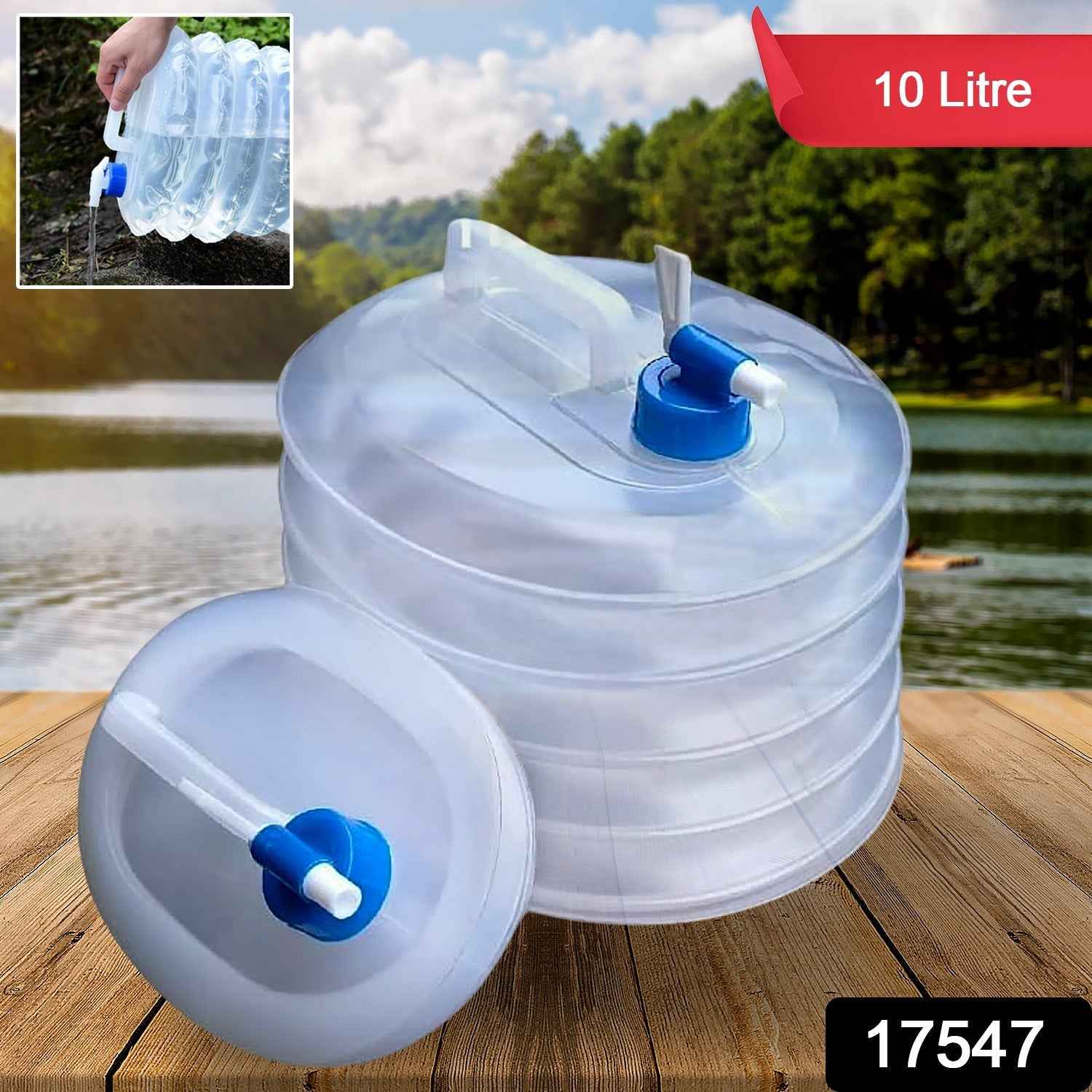 Collapsible Water Container – 10L Portable for Camping | hydrozilla