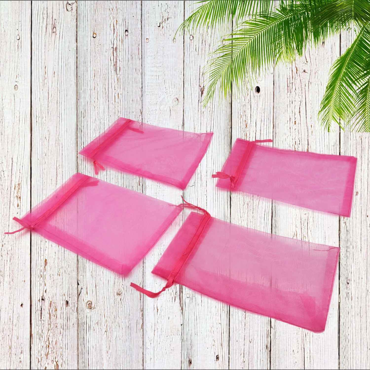 Organza Gift Bags – Drawstring Mesh Pouches for Favors (50 Pcs) | TeddyJoy