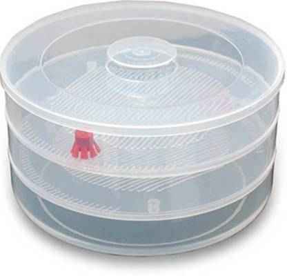 Front view of the Tidy Table 3 compartment sprout maker, ready for use in any kitchen.