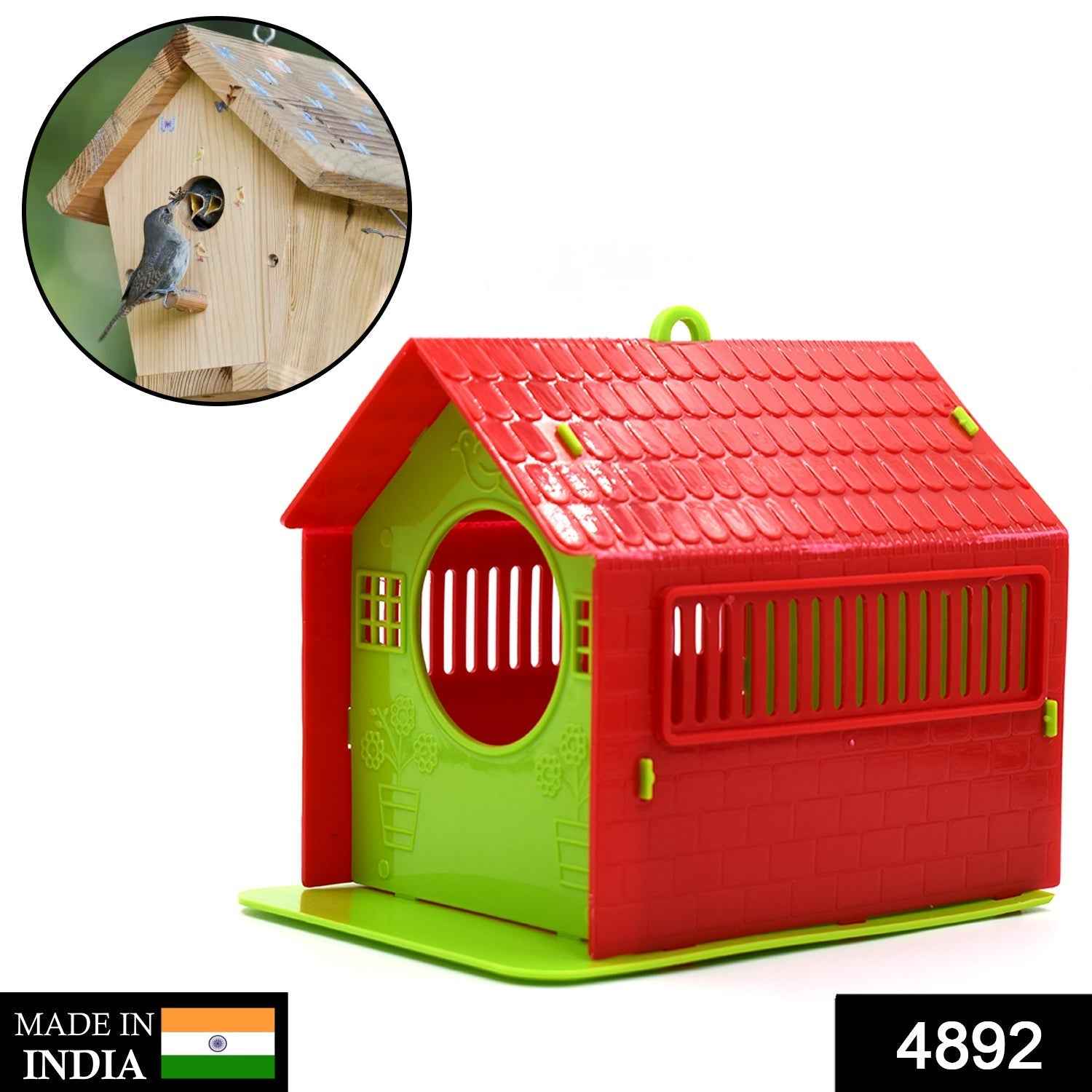 Wooden Bird House for Small Garden Birds & Sparrows | Garden Vera