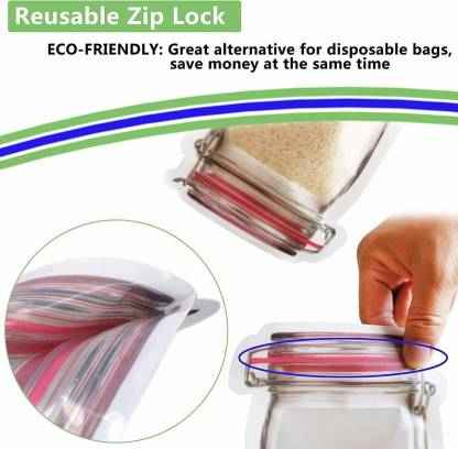 Jar-Shaped Stand-Up Pouch (3-Pack) – Airtight Storage | Tidy Table