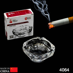 Crystal Glass Ashtray – Elegant Tabletop Decor | Organivo