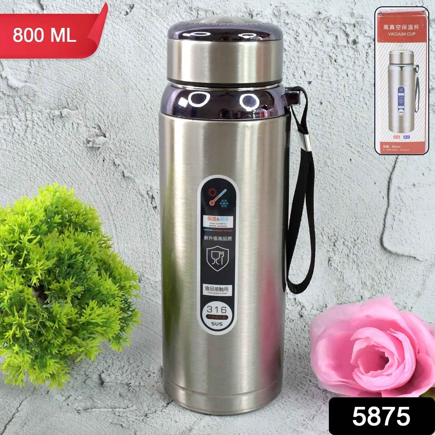 Stainless Steel Water Bottle 800ml Insulated Leak-Proof | hydrozilla