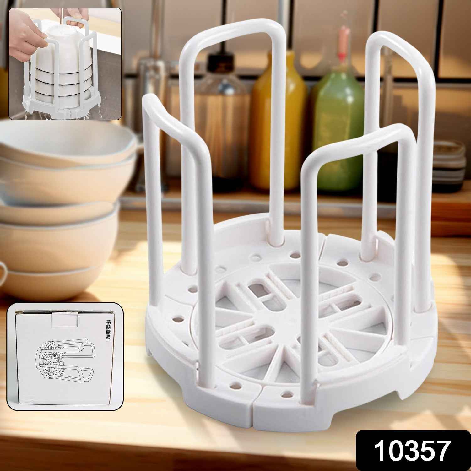 Kitchen Bowl Rack – Space-Saving Drainer & Organizer | Indo Glow