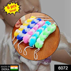 Hanging Loofah Sponge – Soft Body Scrubber (Pack of 6) | VelvaBloom