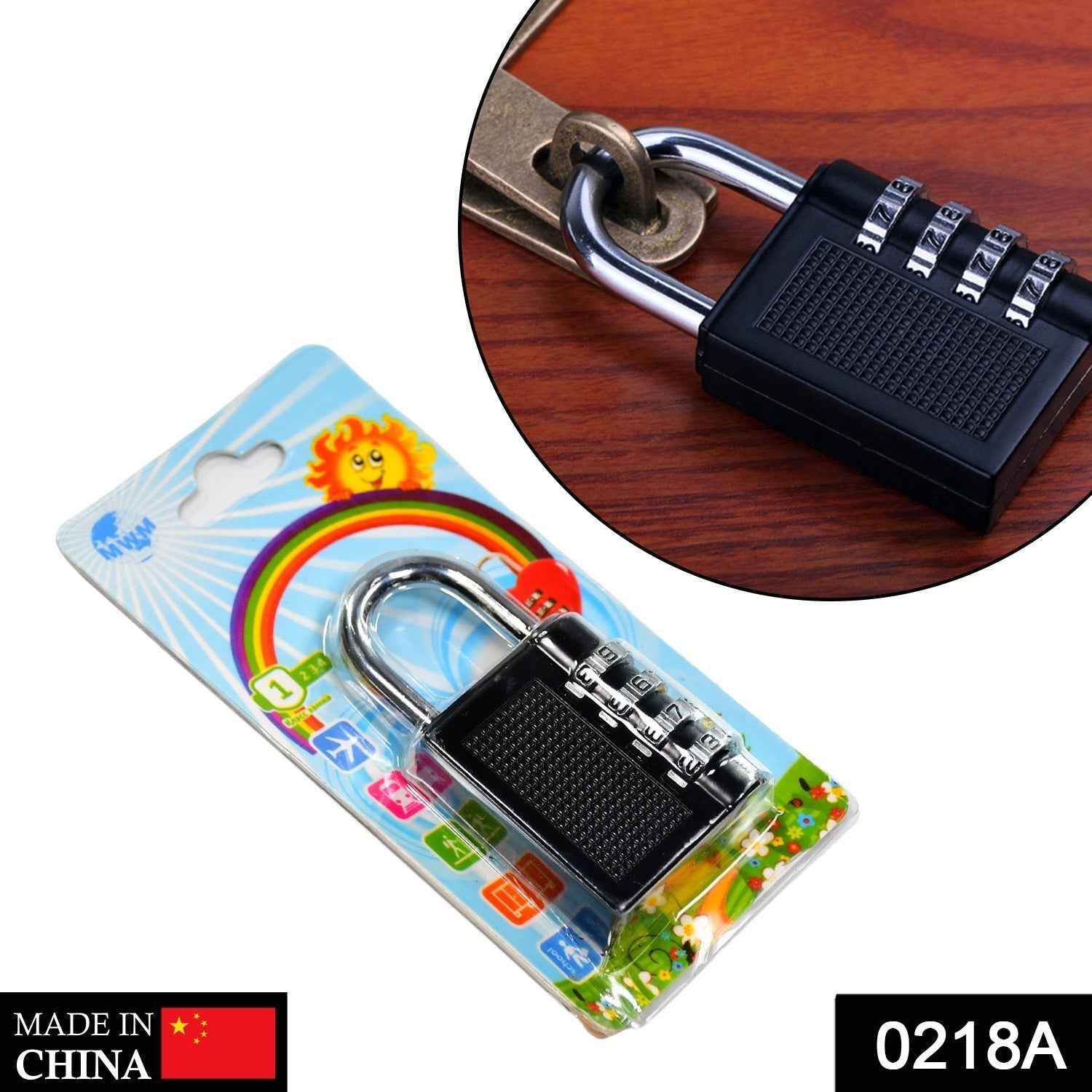 4-Digit Combination Lock – Resettable Security | AutoSafeo