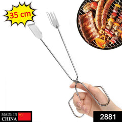 Metal BBQ Tongs – Heavy-Duty Multi-functional for Grilling | Velvet Wipe