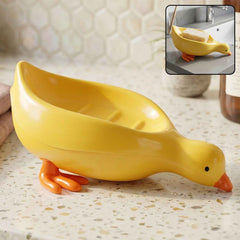 Kids Duck-Shaped Soap Holder Ð Fun & Waterproof Bathroom Accessory