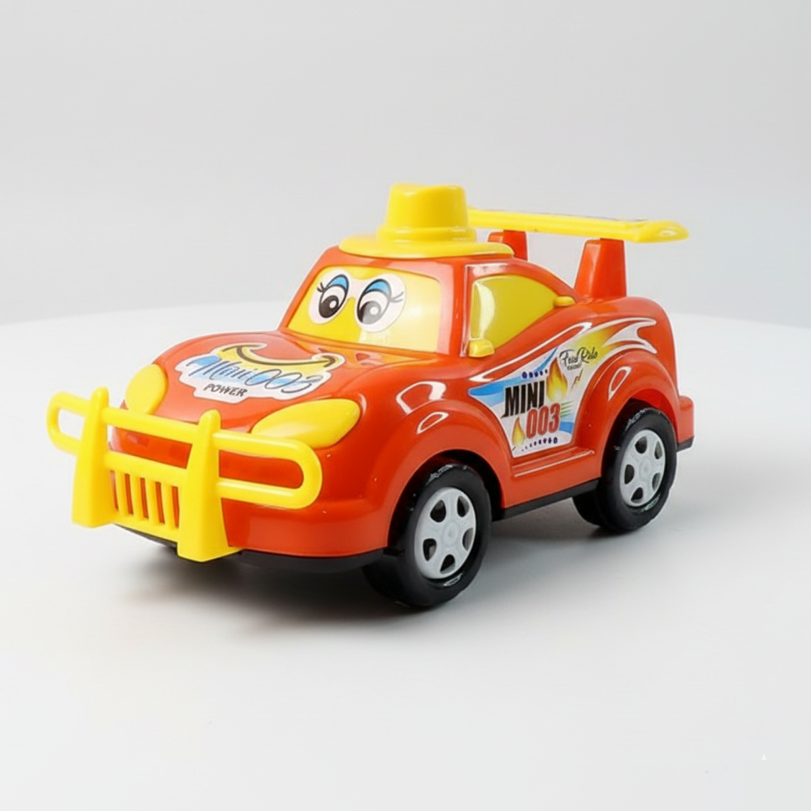 Friction-Powered Cartoon Racing Car Toy Ð Battery-Free & Sturdy