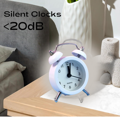 Twin-Bell Analog Alarm Clock – Loud Ringer & Vintage Design