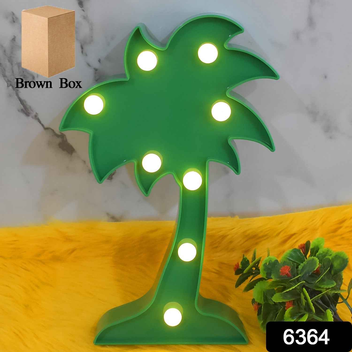 Coconut Tree LED Lamp – Romantic Table Night Light | Tidy Table
