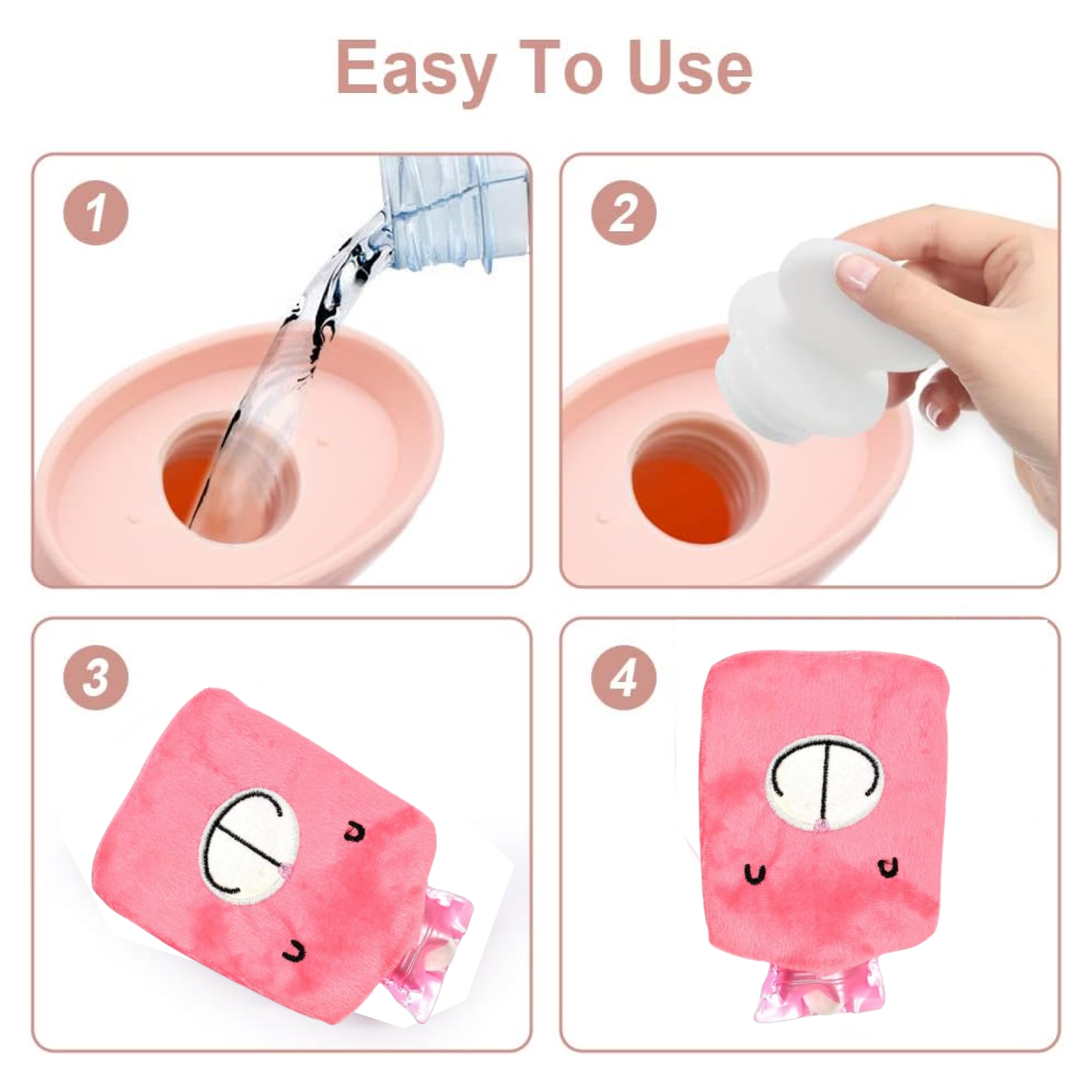 Pink Hot Water Bag – Pain Relief & Warmth | Velvet Wellness
