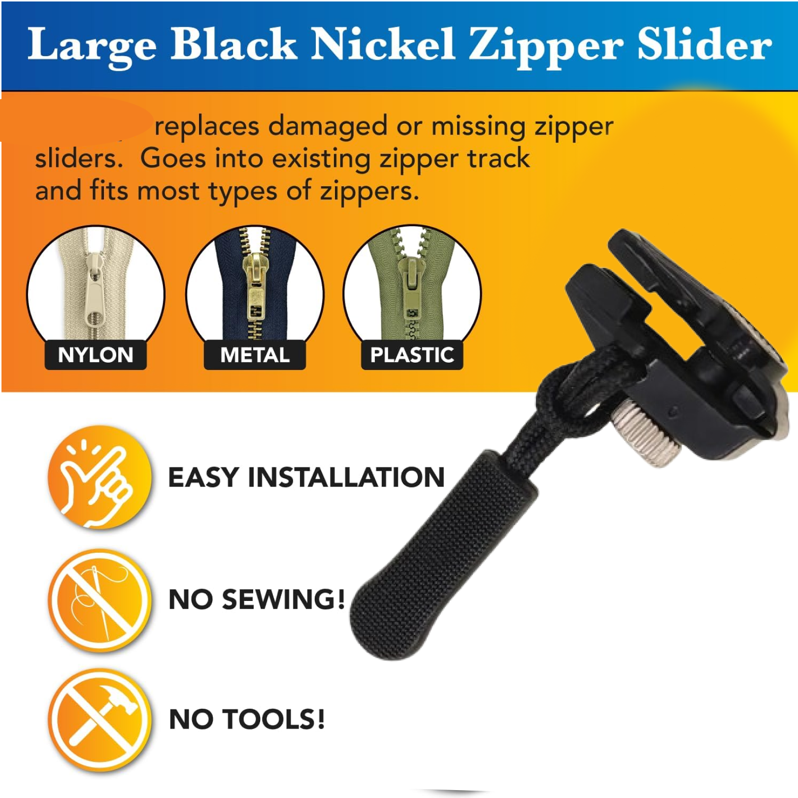 Detachable Zipper Slider – Universal Repair Kit | BoltForce