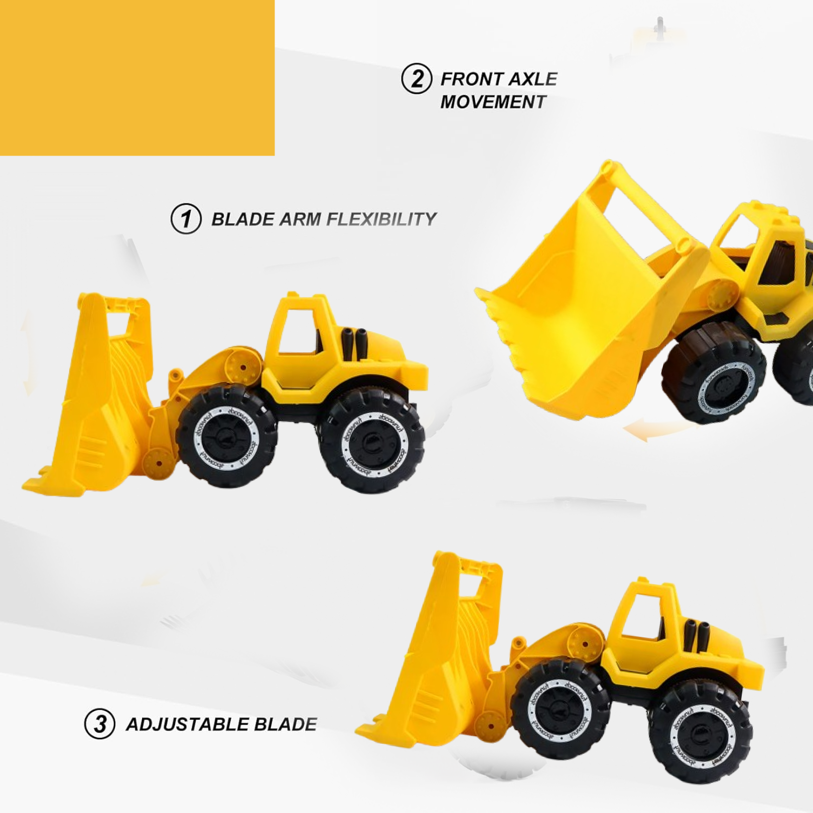 Friction-Powered Construction Toy Ð Durable & Battery-Free Play Vehicle