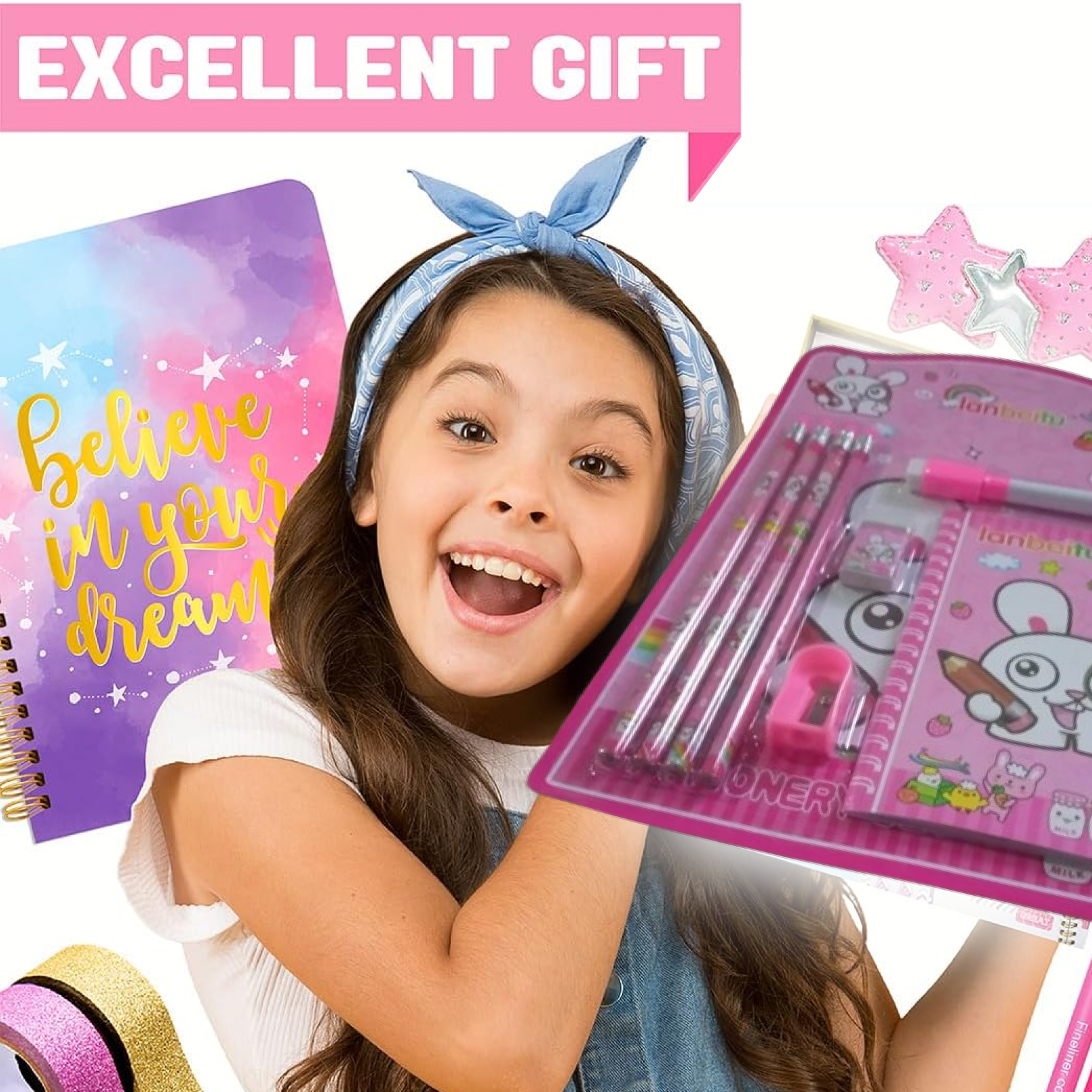 Kids' Stationery Kit – 8 Pc School Supply Set | ScribbleJoy