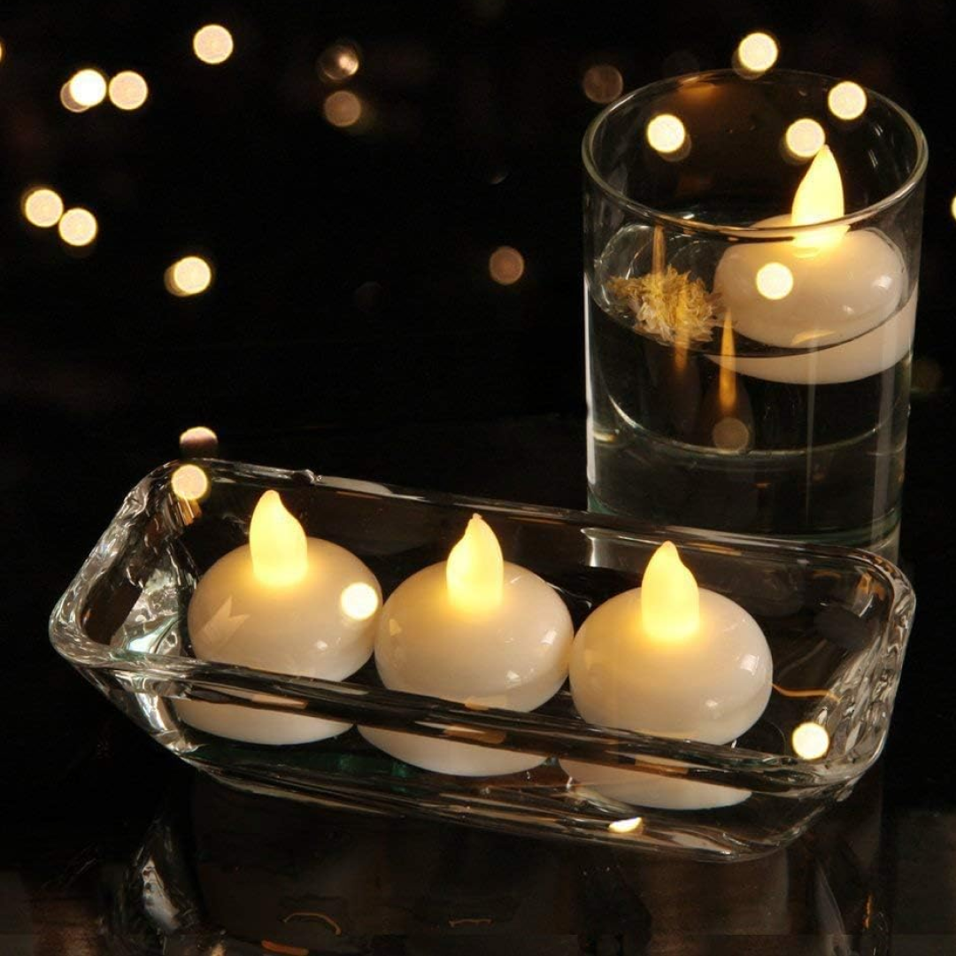 Flameless Floating Candles Ð Safe & Long-lasting Water Decor