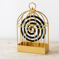 Mosquito Coil Holder – Decorative Vintage Iron Birdcage | FlyTamer