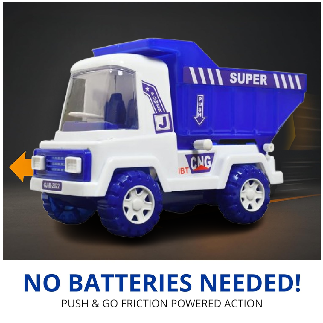 Friction Dumper Truck – Big Size, Openable Container | Action Legion