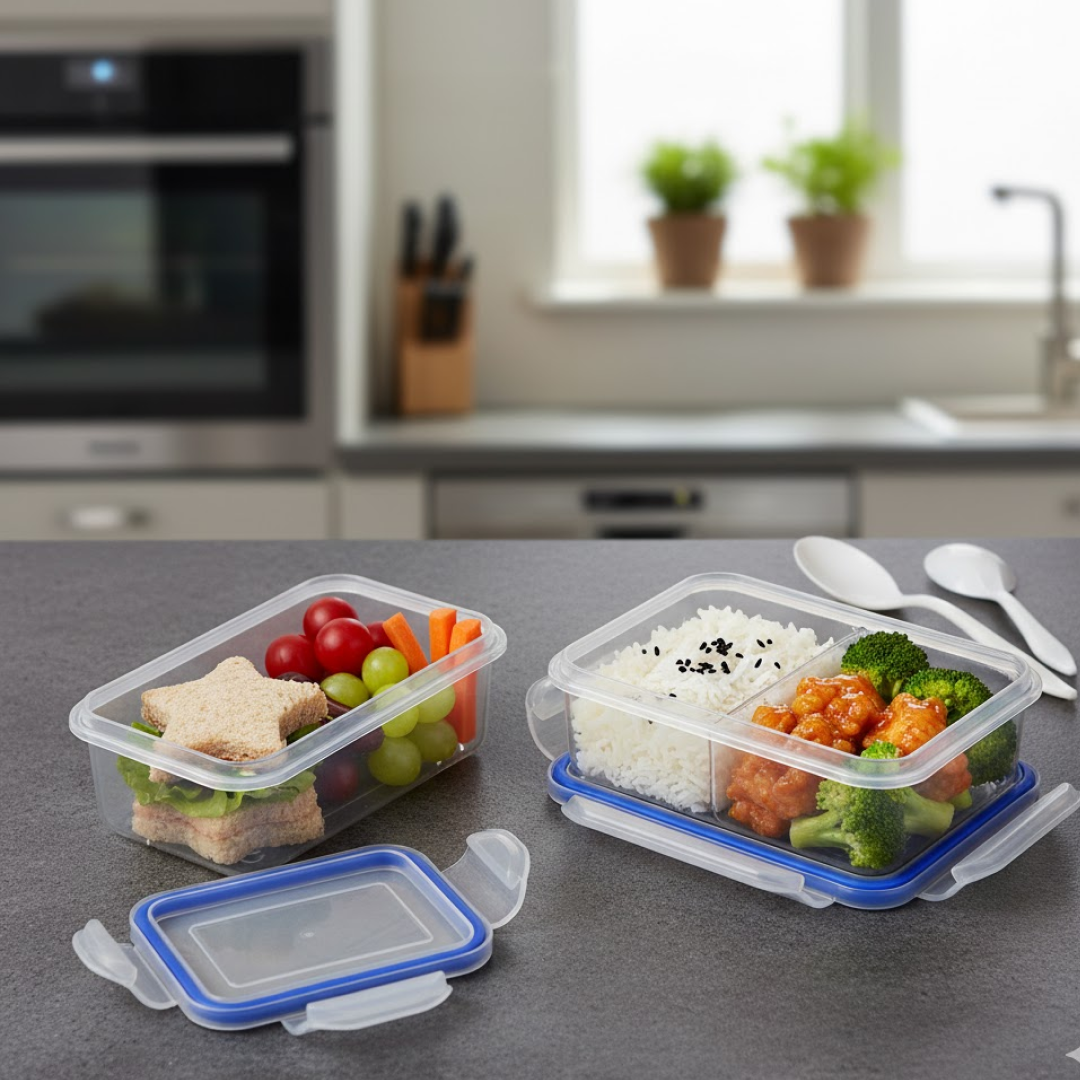 Airtight Lunch Box – 4-Side Lock, BPA-Free | Lunchie Bunchie
