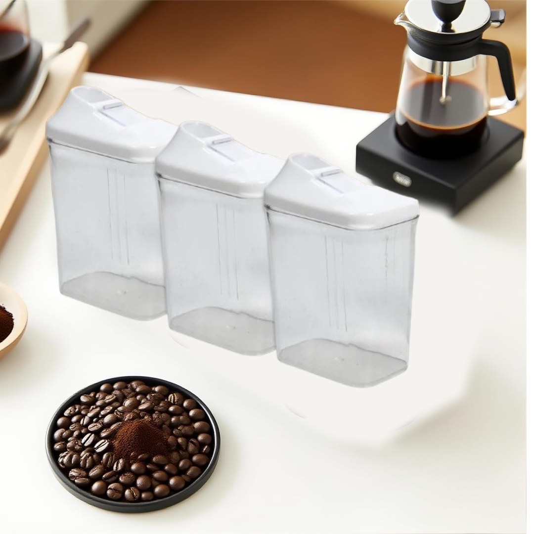 Kitchen Storage Jars Set – 3pc BPA-Free & Stackable | CookAura